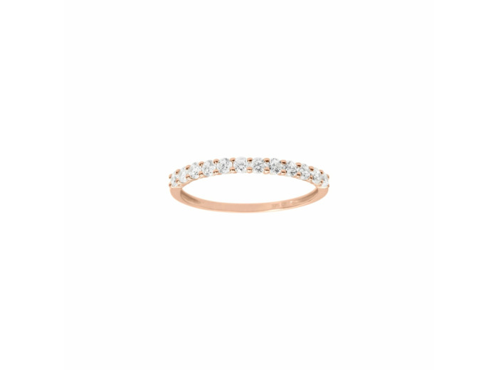Alliance en or rose et oxydes de zirconium