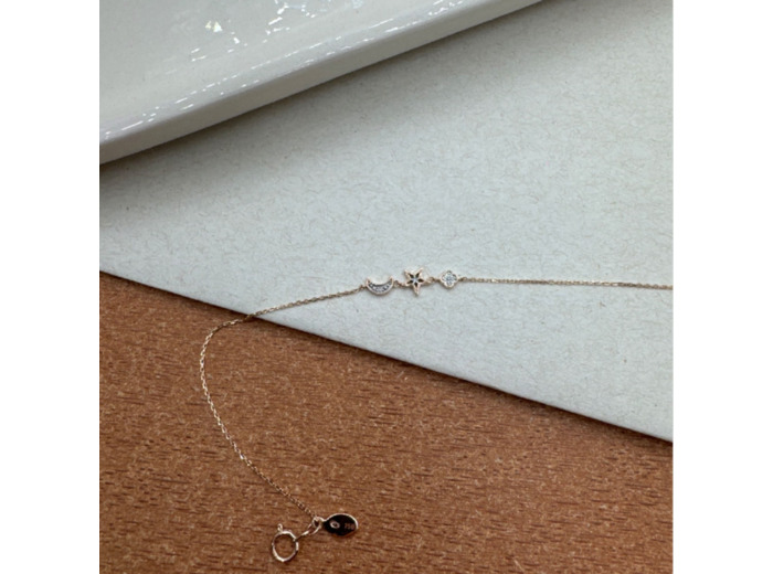 Bracelet en Or Rose avec diamants