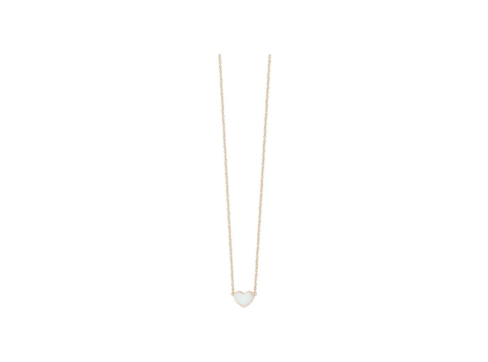Collier Vanrycke Emoji Coeur en or rose