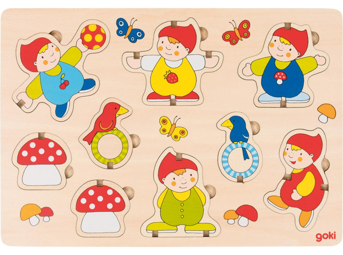 Puzzle à empiler Lutins - Goki - 57470