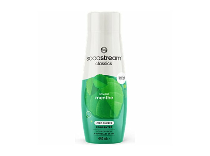 Concentré sodastream saveur menthe sans sucres 440ml