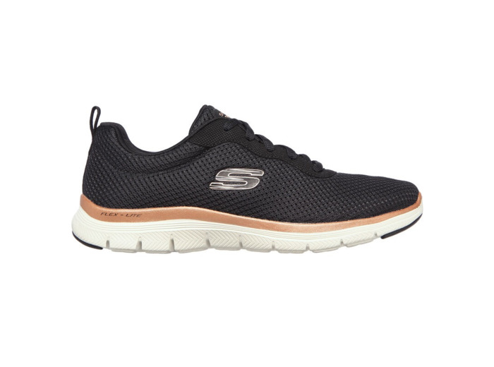 Basket femme noir skechers flex appeal 4.0