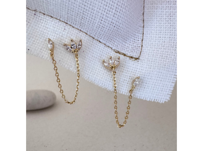 Boucles d'Oreilles pendantes Toi & Moi