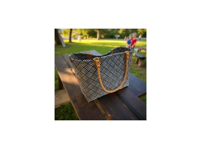 HANDED BY - Sac panier rayure Sainte-Maxime