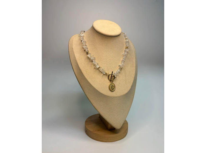 Collier-Sunny-Cristal de roche