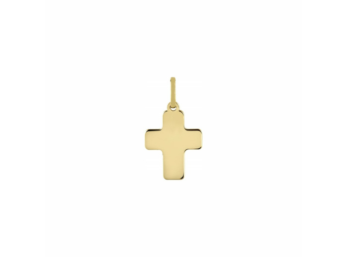 Pendentif croix en or jaune