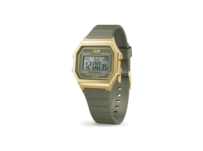 Montre Ice-Watch ICE digit retro Khaki Gold