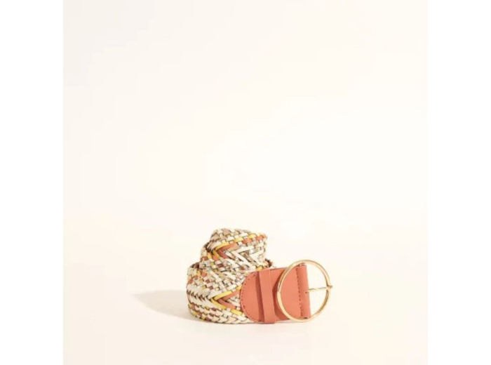 Ceinture Fiesta Tressée Rose