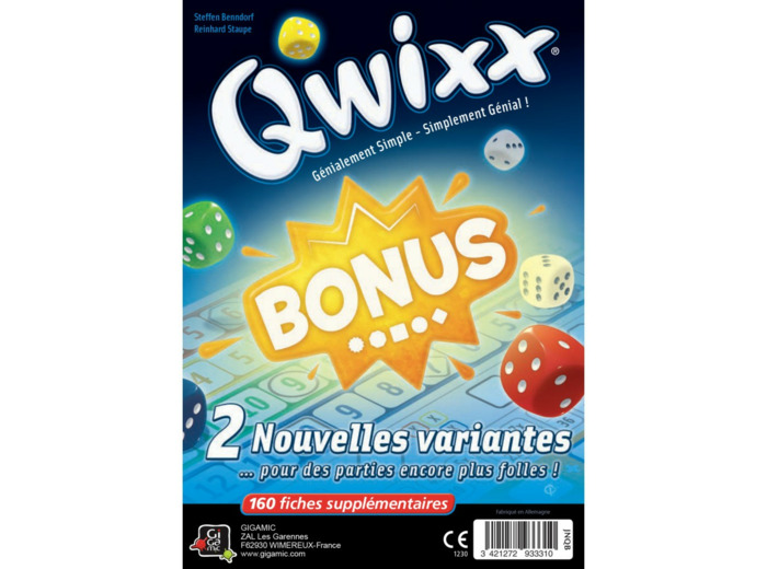 Qwixx Bonus - Bloc de score