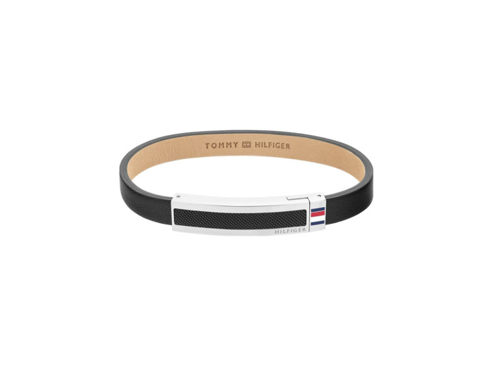 Bracelet Tommy Hilfiger en acier et cuir