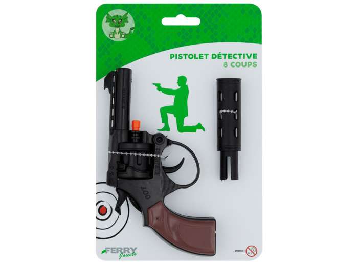 PISTOLET 8 COUPS AVEC SILENCIEUX