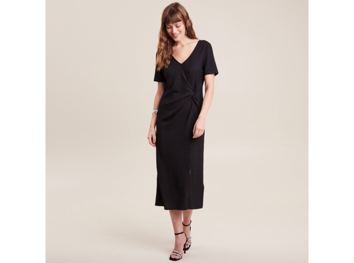 Robe midi moulante