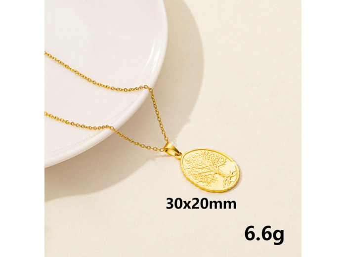 Collier arbre de vie ovale