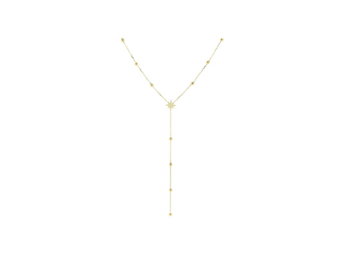 Collier Zag en acier doré