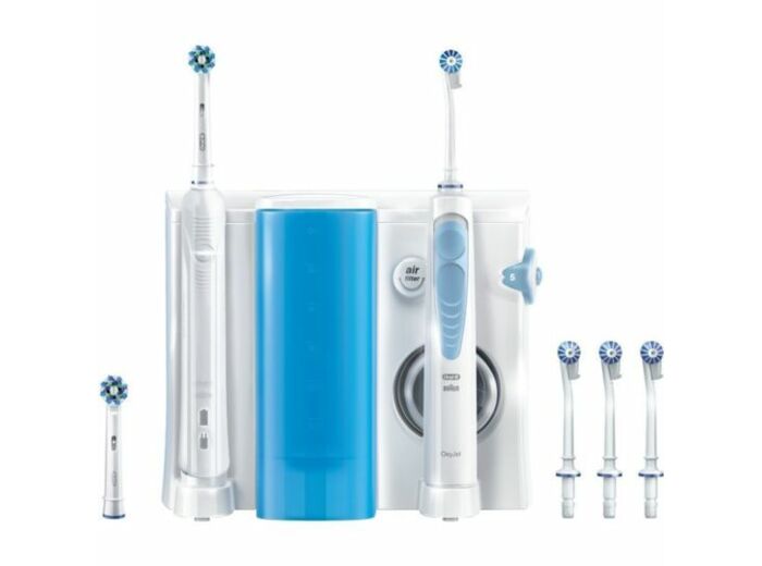 Combiné Dentaire Brosse à dents Oral-B PRO 900 + Hydropulseur Oxyjet 900