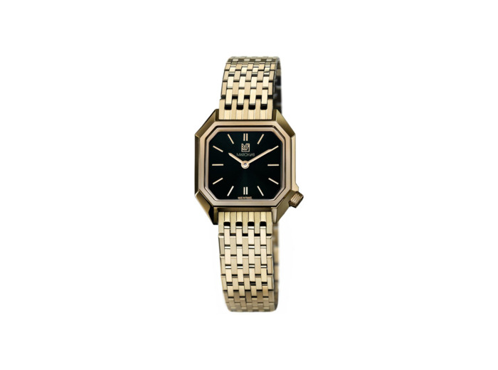 Montre March LA.B LADY MANSART ELECTRIQUE 26 MM - SUPREME - Acier Poli Brossé 9 Maillons Doré