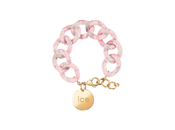 Bracelet chaîne Ice-Watch ICE jewellery Pearl nude en acétate et métal doré
