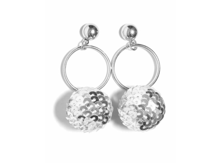 Boucle d'oreille junior fille argent