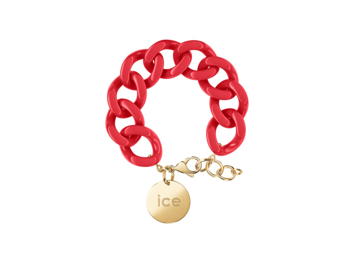 Bracelet chaîne Ice-Watch ICE jewellery Red passion en acétate et métal doré