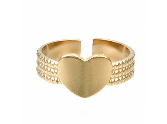 HEART BAGUE ACIER INOXYDABLE