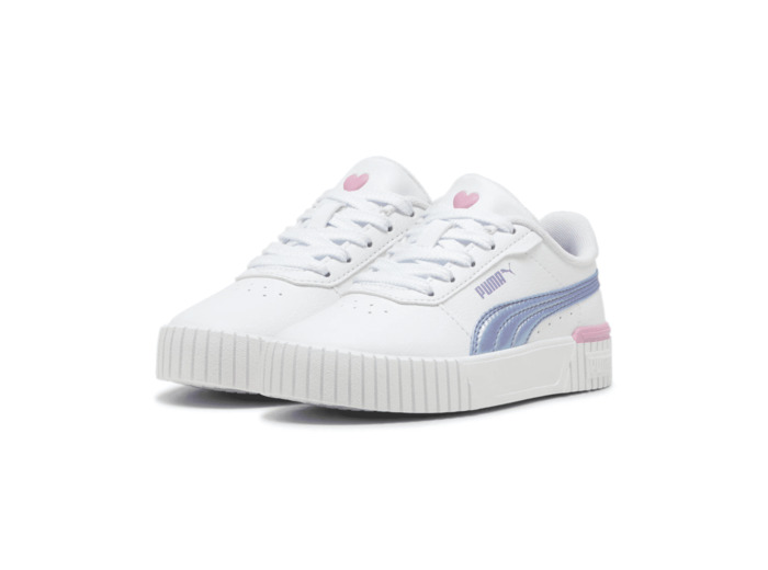 Basket junior fille blanc mauve puma