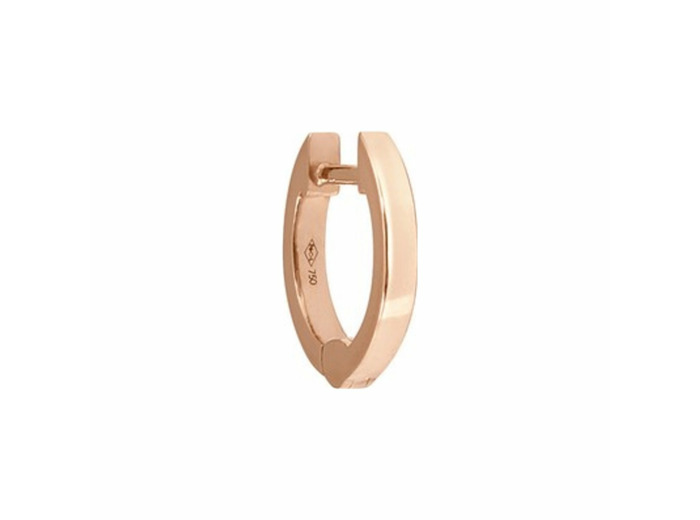 Mono boucle d'oreille créole Vanrycke Officiel en or rose, taille XS