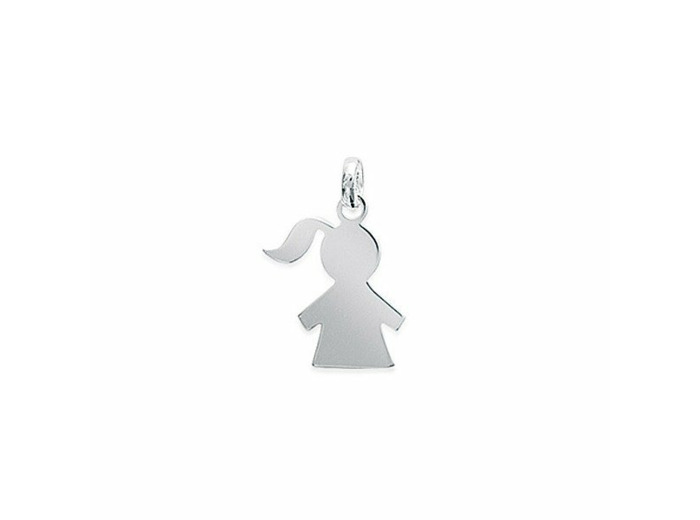 Pendentif en argent rhodié