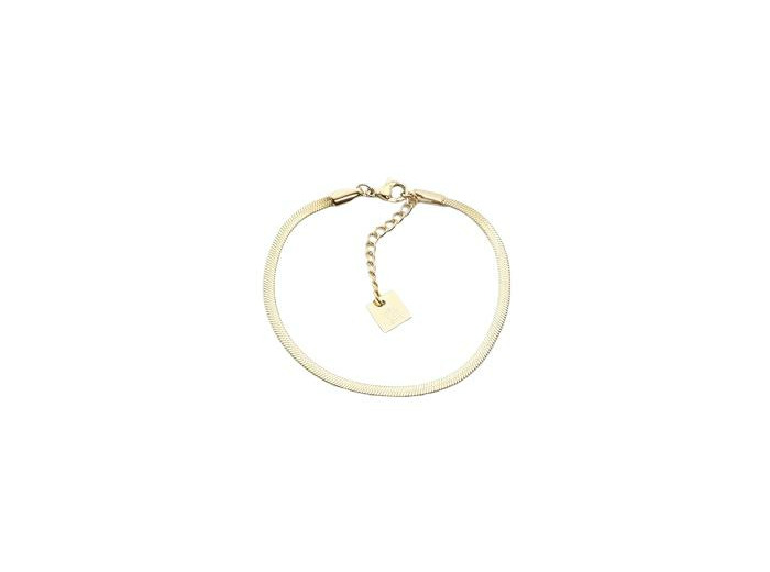 Bracelet ZAG Pur en acier doré