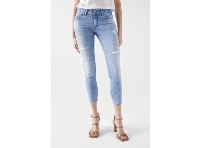 JEAN WONDER PUSH UP CROPPED SLIM DESTROYED