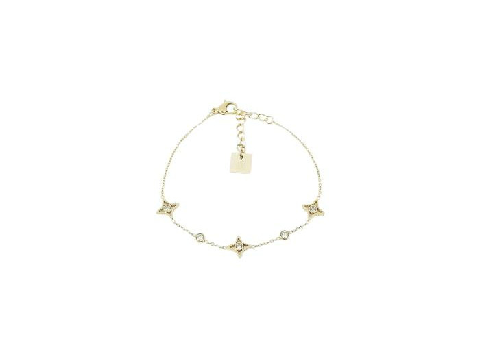 Bracelet ZAG Manhattan en acier doré