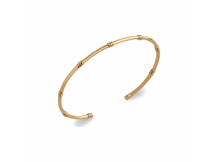 Bracelet jonc en plaqué or