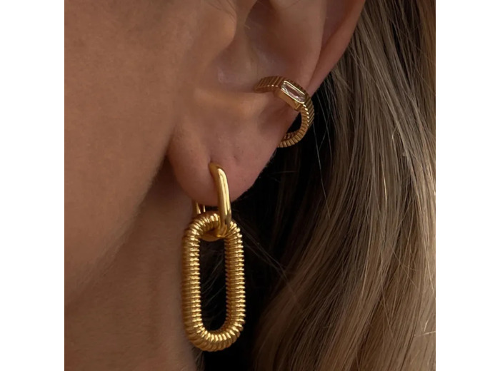 Boucles d'oreilles ovale 974,île de la Réunion