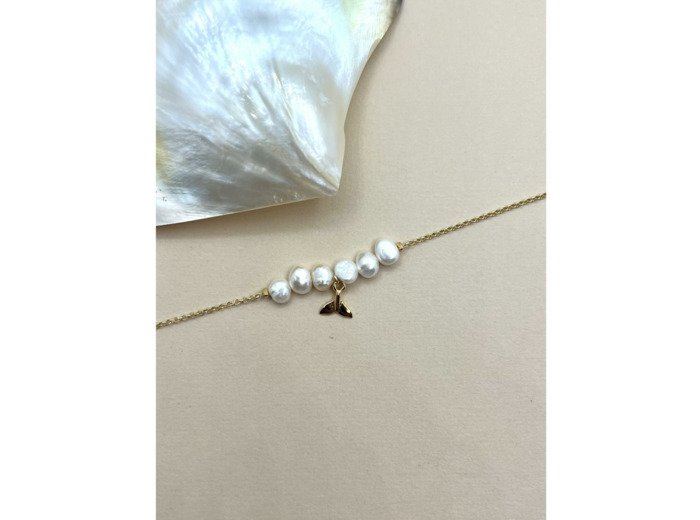 Bracelet Indriya Abysse Queue de baleine en vermeil