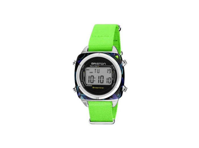 Montre Briston Streamliner Digital Swing vert 221337.SA.SG.40.NGG