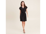 Robe droite col en V