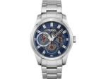 Hugo Montre Skeleton Silver Blue