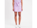 Jupe-short évasée satinée