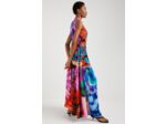 MAXI ROBE A DECOUPES FLORAL