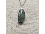 Pendentif labradorite madagascar jaune