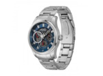 Hugo Montre Skeleton Silver Blue