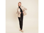 Parka courte métallisée