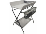 WEBABY - Table à langer pliante Noir et Gris