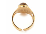 Bague plateau ovale oeil de tigre