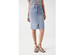 Jupe en jean Push In Secret Glamour délavage moyen