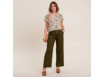 Pantalon large ceinturé