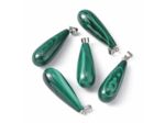 Pendentif en malachite forme goutte