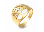 bague arbre de vie manchette en acier inoxydable