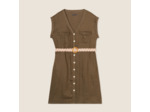 Robe évasée boutonnée