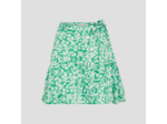Jupe-short évasée satinée