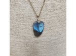 Pendentif labradorite madagascar bleue